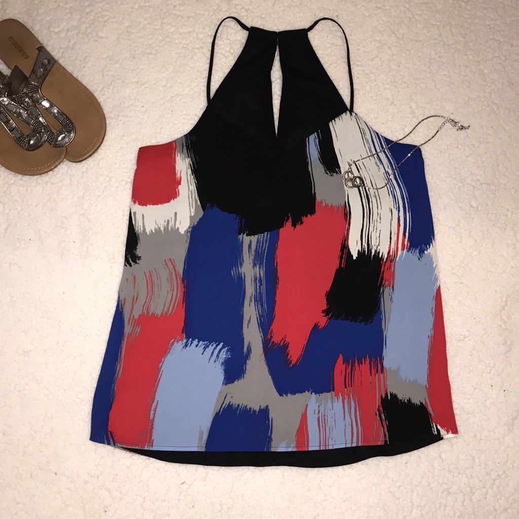 Express Colorblocked Strappy Tank